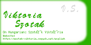 viktoria szotak business card